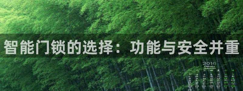 JDB电子能有多假：智能门锁的选择：功能与安全并重