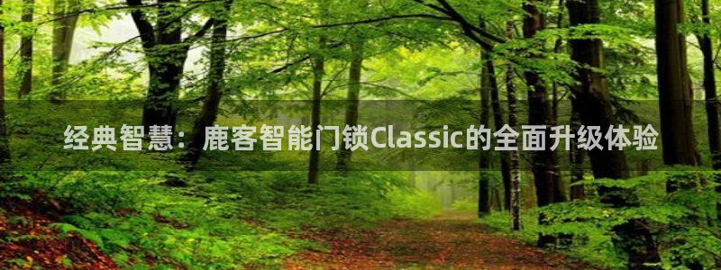 JDB电子夺宝试玩：经典智慧：鹿客智能门锁Classic的全