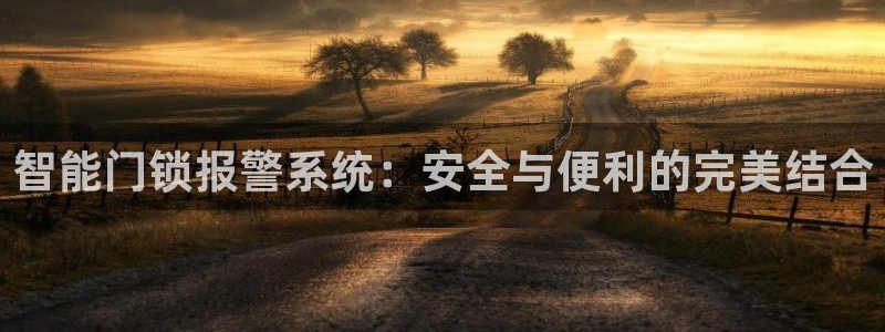 jdb夺宝游戏试玩：智能门锁报警系统：安全与便利的完美结合