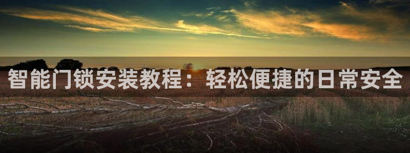 JDB电子网站：智能门锁安装教程：轻松便捷的日常安全