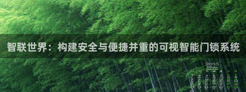 jdb游戏拿破仑爆奖视频：智联世界：构建安全与便捷并重的可视