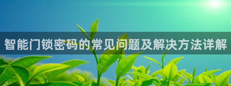 jdb电子游戏排行榜：智能门锁密码的常见问题及解决方法详解