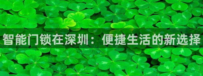 jdb电子有多坑：智能门锁在深圳：便捷生活的新选择